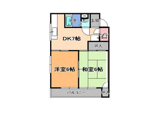 栃木県宇都宮市東宿郷3【マンション】の間取り