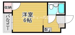 大阪府大阪市西成区天下茶屋1【マンション】の間取り