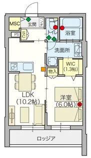 (シニア限定)へーベルVillage下高井戸【3階】の間取り