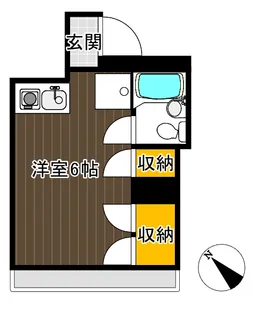 カーサ玉川【2階】の間取り