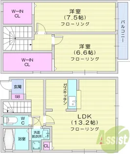 さくら弐番館【1階】の間取り