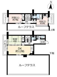 URアーベイン堺市駅前【14階】の間取り