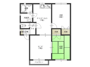 プレジール弥彦【1階】の間取り