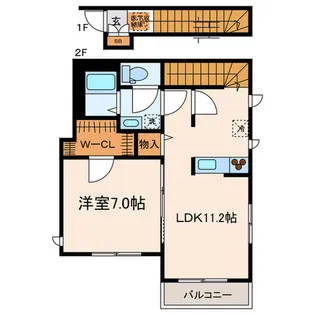 Aldebaran桜上水【2階】の間取り