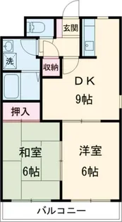 ピースハイツ【4階】の間取り