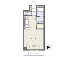 クレベール【3階】の間取り