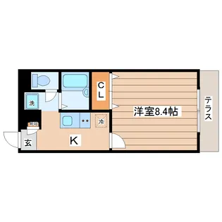 1Kの間取り画像