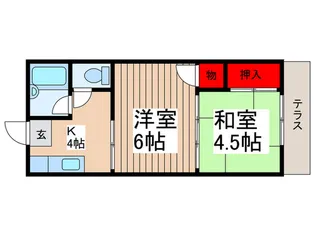 ホワイトパレス【1階】の間取り