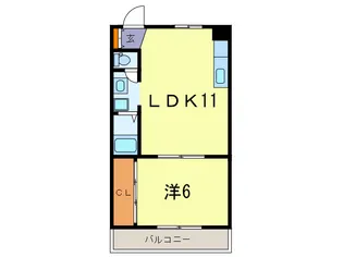 ベル西宮北口P2【2階】の間取り