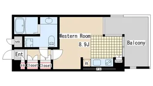 1Kの間取り画像