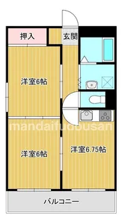 サンライズ平江【2階】の間取り