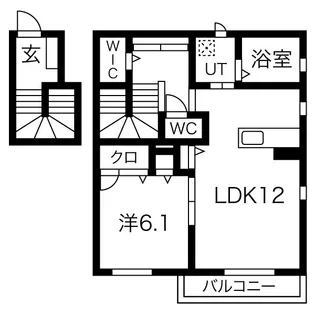 プランドール【2階】の間取り
