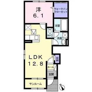 兵庫県加古川市尾上町池田【アパート】の間取り