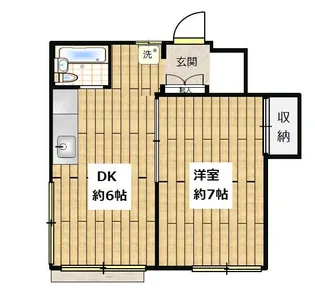 栄ハイツ【2階】の間取り