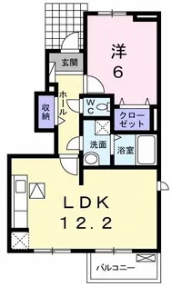 兵庫県三木市福井3【アパート】の間取り