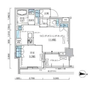 東京都墨田区緑2【マンション】の間取り