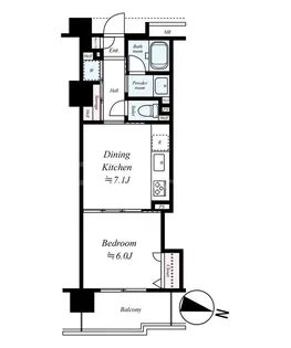 朝日シティパリオ王子神谷【3階】の間取り
