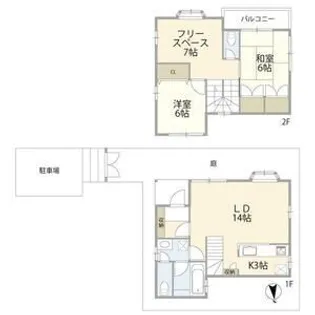 東京都調布市深大寺東町8【一戸建】の間取り