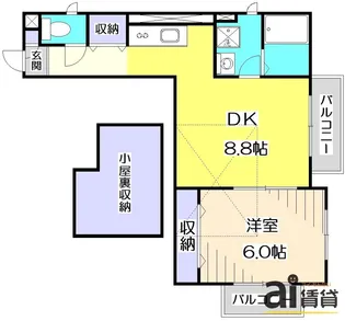 東京都練馬区貫井1【アパート】の間取り