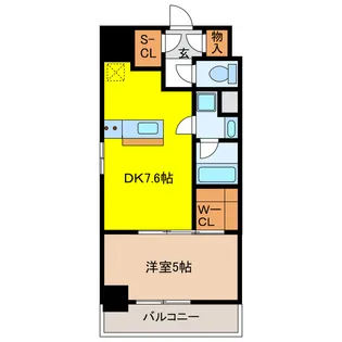 岐阜県岐阜市長住町1【マンション】の間取り