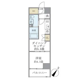 東京都文京区本駒込5【マンション】の間取り