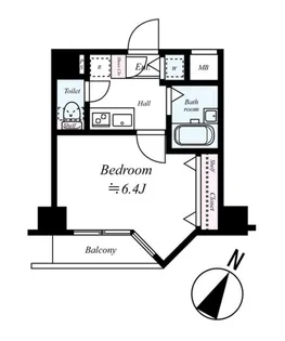 プレール・ドゥーク水天宮II【2階】の間取り
