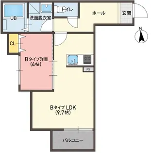 KT Terrace稲吉【2階】の間取り