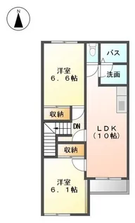スターテラス小池原【2階】の間取り