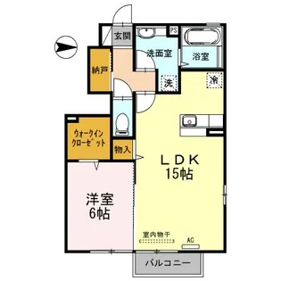 にゅうまごびれっじII【1階】の間取り