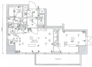東京都台東区松が谷2【マンション】の間取り