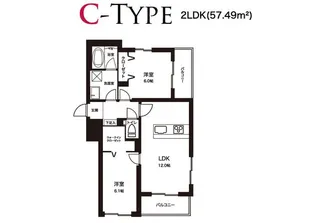 リオテラス二子玉川【3階】の間取り