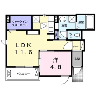 ドミール上祖師谷【1階】の間取り