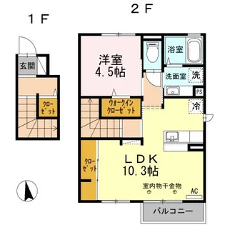 長野県長野市大字稲葉【アパート】の間取り