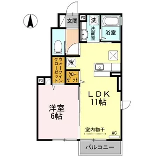 オプティマムハウス B棟【1階】の間取り