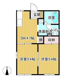 ディアス星が丘B棟【2階】の間取り