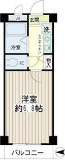 コンフォート松が谷【2階】の間取り