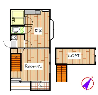 スイートピー【2階】の間取り