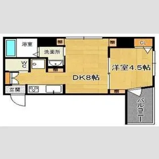 京都府京都市南区西九条院町【マンション】の間取り