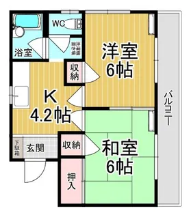 メゾン・ド・ポワソン【2階】の間取り