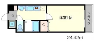 パサージュ二条城東【5階】の間取り