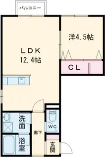 京都府福知山市駒場新町3【アパート】の間取り