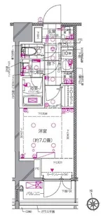 ピアース南麻布【4階】の間取り