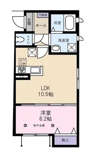 シャーメゾン弥生【1階】の間取り