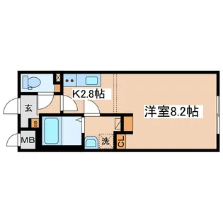 グランコンフォート末広【1階】の間取り
