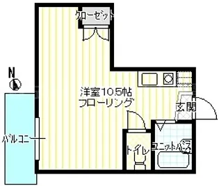 神奈川県横浜市西区浅間町4【アパート】の間取り