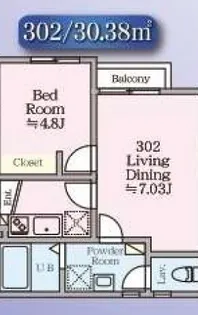 COAST TERRACE 桜山【3階】の間取り