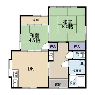 徳島県小松島市中郷町字加藤【一戸建】の間取り