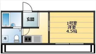 ベイルーム横浜鶴見1【2階】の間取り