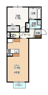 ハートフル新保【1階】の間取り