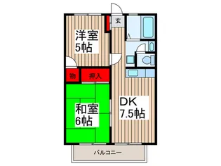 メゾンドジュネス【2階】の間取り